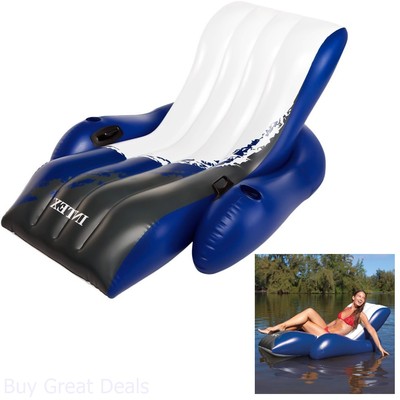 Pool Armchair Deluxe Intex Inflatable Lounge Heavy Duty Handles Float Water Raft