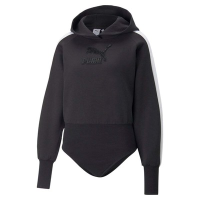 

Женское боди с капюшоном и длинными рукавами Puma Luxe Sport T7, черное 53698501, Черный