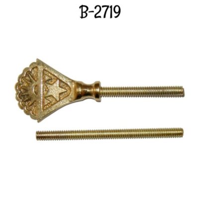 Star Cheval Mirror Mount Set - Cast Brass Antique Mirror Frame Mirror Bracket