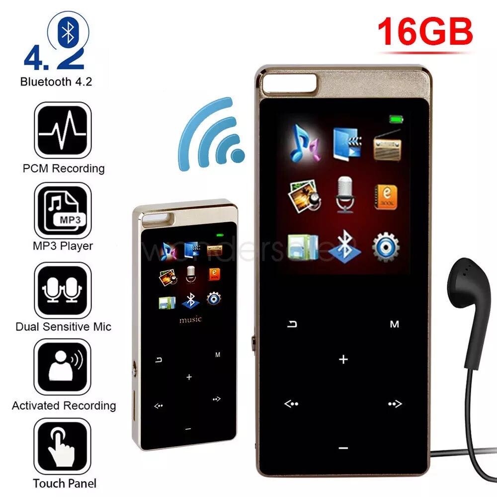 Купить 128 ГБ Bluetooth MP4/MP3 музыкальный плеер без потерь FM-радио  рекордер спортивный портативный, цена 20 290 руб — (254771780810), США