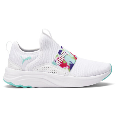 Puma Softride Sophia Slip On  Youth Girls White Sneakers Casual Shoes 37730701