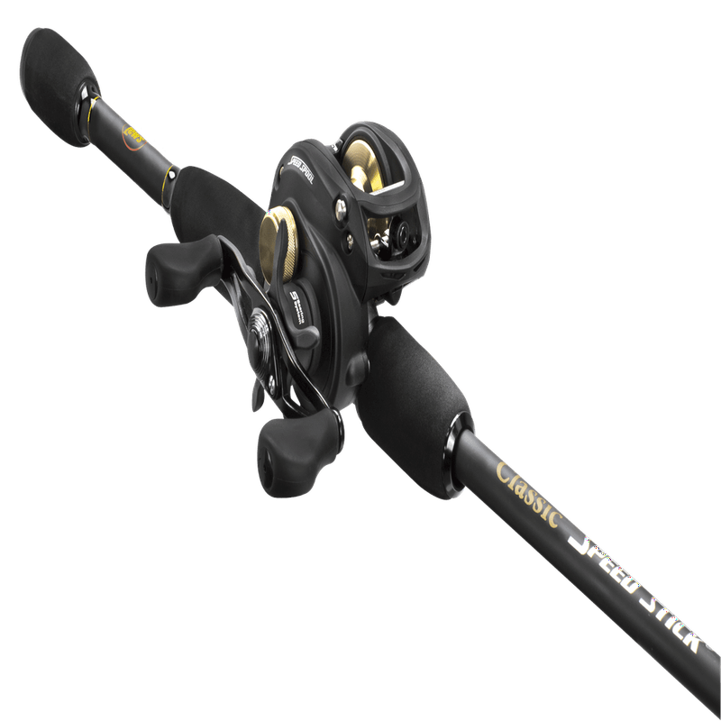 Lew'S Classic Black Speed Spool Baitcast Reel and Fishing Rod Combo, 6-Foot 6-In