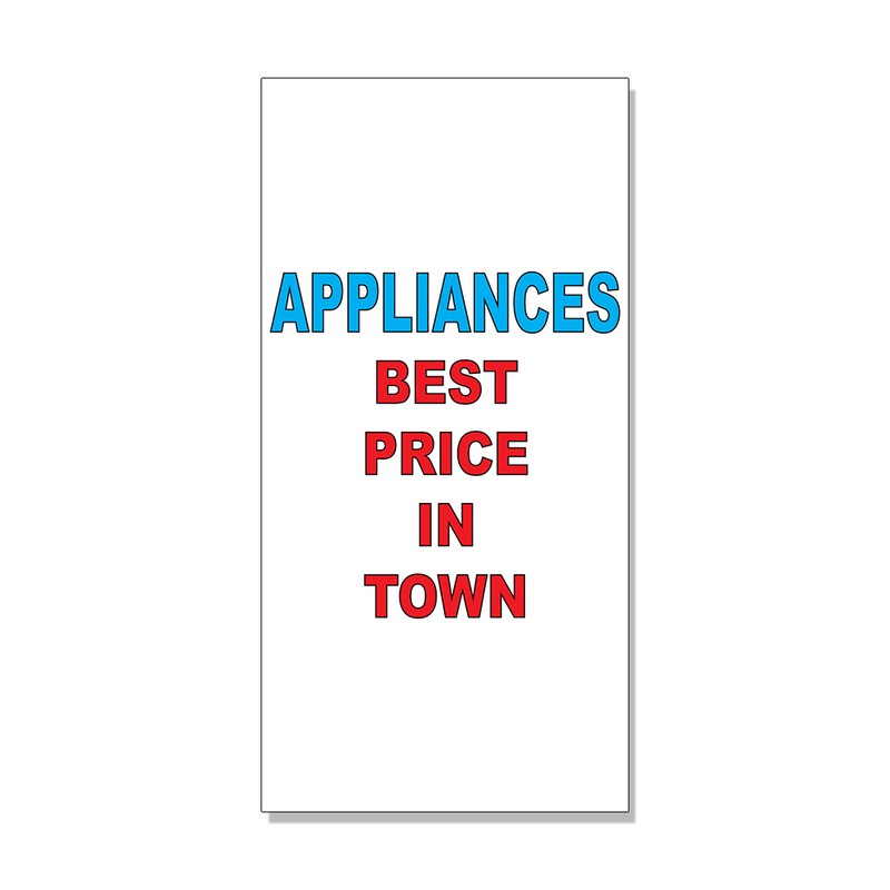Appliances Best Price In Town Red Blue DECAL STICKER Retail