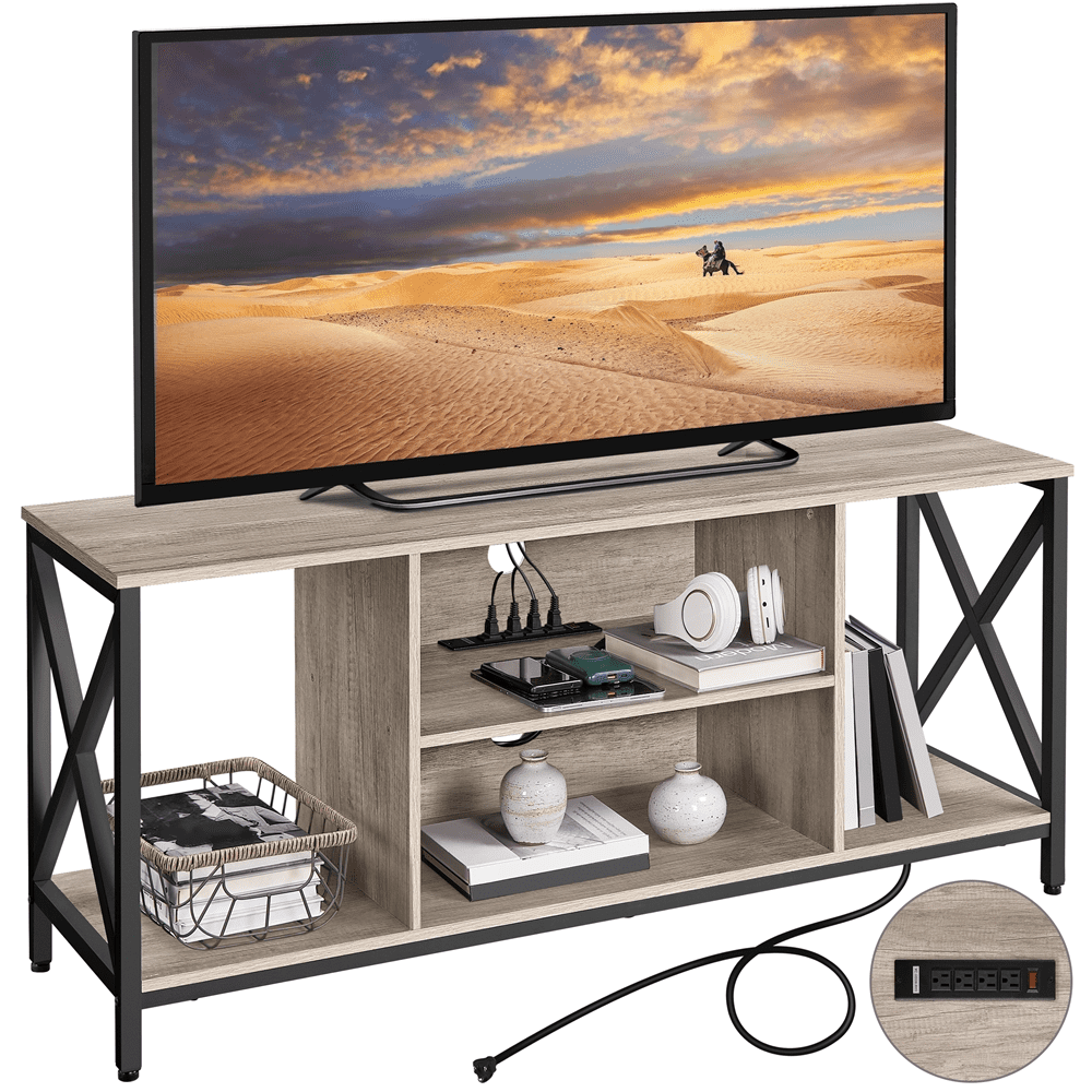 For 60-inch Tv With With 4-ac Power Outlet Media Console Tab