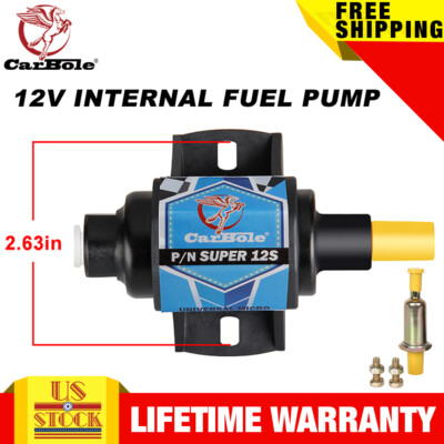 5-9PSI Advanced Electric Fuel Pump Inline Low Pressure Gas Diesel 5/16 Universal