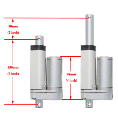 Set of 2 12V Linear Actuator Electric Motor +Wireless Motor Controller +Brackets