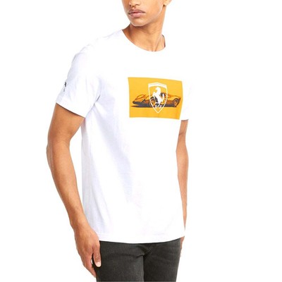 

Puma Sf Graphic Crew Neck Футболка с коротким рукавом Мужские белые повседневные топы 53233007, Белый, Puma Sf Graphic Crew Neck Short Sleeve T-Shirt