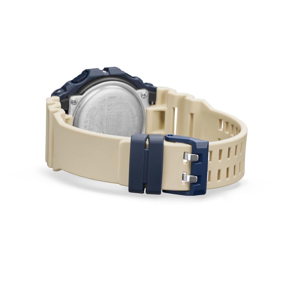 Pre-owned Casio G-shock Digital White Resin Strap Men Watch Gbx-100tt-2dr