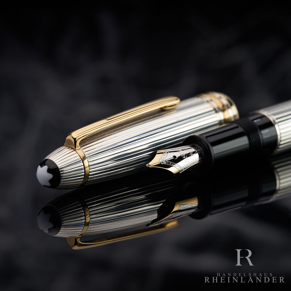Montblanc Meisterstück Solitaire 925er Sterling LeGrand Fountain Pen ID 1468