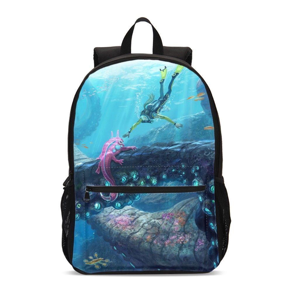 SUBNAUTICA Big Bookbags Backpack Insulated Lunch Box Shoulder Bags Pen Case Lot