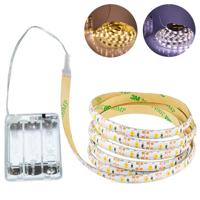 Batterie Betrieben Led Stripe Leiste Streifen Lichtband Selbstklebend Dc 5v