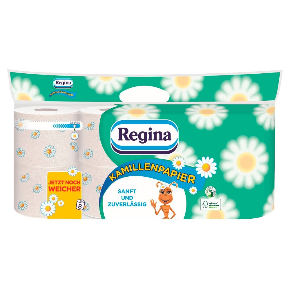 80 Rollen Regina Toilettenpapier mit Kamilleduft besonders reißfest Soft Tissue