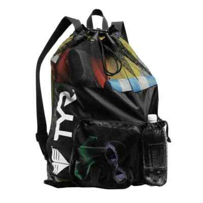 TYR Alliance 40L Big Mesh Mummy Backpack, Black, New