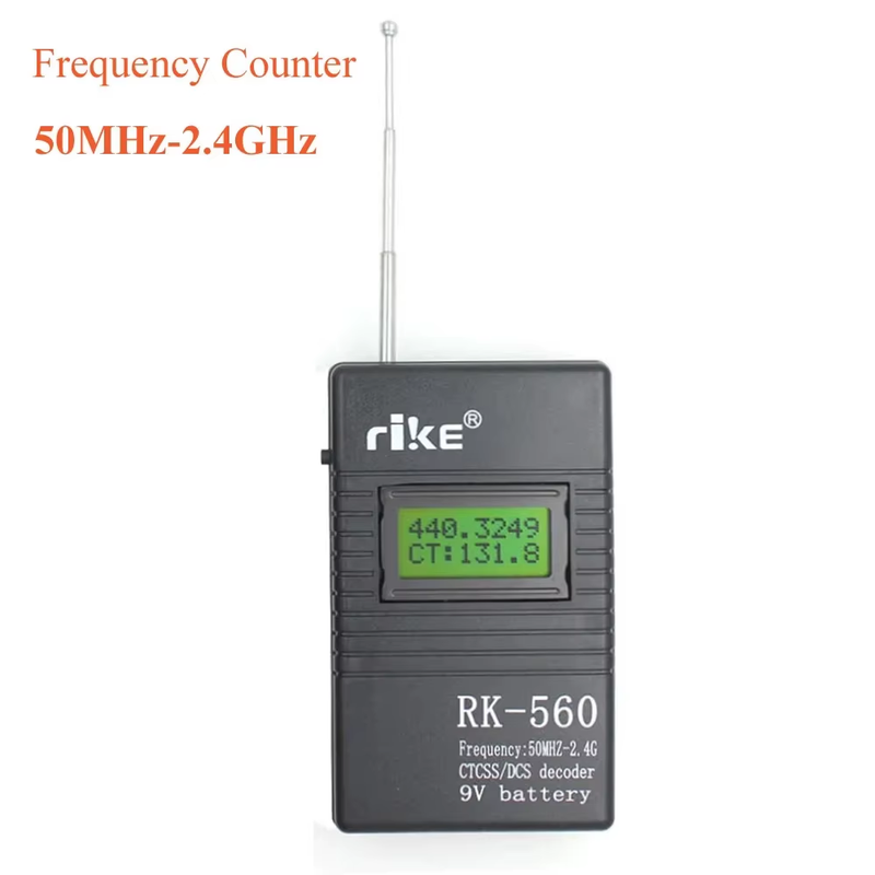 Frequency Counter RK-560 50MHz-2.4GHz Portable Frequency Tester RK560 DCS CTCSS