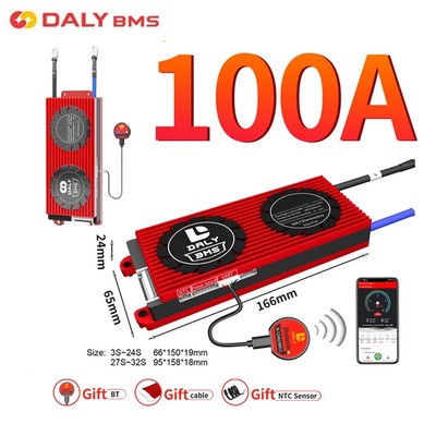 Daly SMART BMS 100A 5S 12V LTO Common Port with Balance + Bluetooth Module SDE