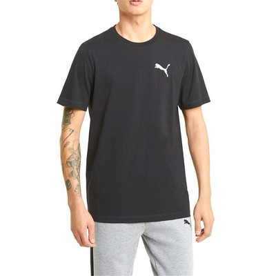 

Puma Active Soft Crew Neck Short Sleeve Athletic T-Shirt Mens Size  Casual T, Черный, Puma Active Soft Crew Neck Short Sleeve Athletic T-Shirt