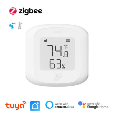 Tuya Zigbee Temperature and Humidity Sensor Indoor Hygrometer Thermometer