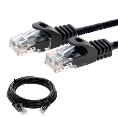 15 ft CAT6 Network Ethernet Patch Cable XBOX PS3 15 feet GIGABIT 500MHz Black 