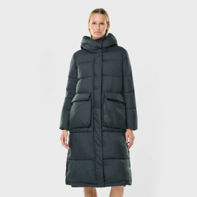 

Ecoalf Wmns Siba Длинная куртка женская черный, Ecoalf Wmns Siba Long Jacket