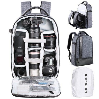 K&F Concept Camera Backpack Professional DSLR Camera Bag Waterprrof Photograp...