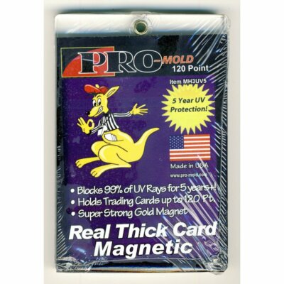 1 Brand New Pro-Mold One Touch 120 Pt. Magnetic Card Storage Holder #MH3UV5