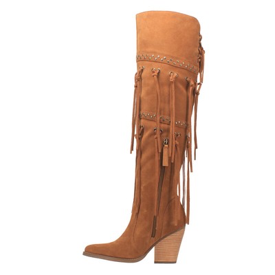 Pre-owned Dingo Witchy Woman Pointed Toe Pull On Womens Brown Casual Boots Di268-whk