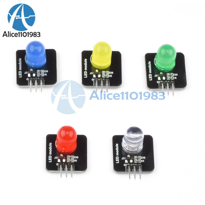 10pcs Dc3.3-5v 10mm Led Module Light Emitting Led Sensor Led Indicator 5-colors