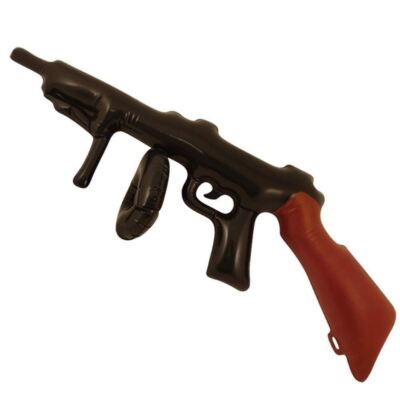 INFLATABLE TOMMY GUN 1920'S MAFIA GANGSTER FANCY DRESS COSTUME ACCESSORY LOT