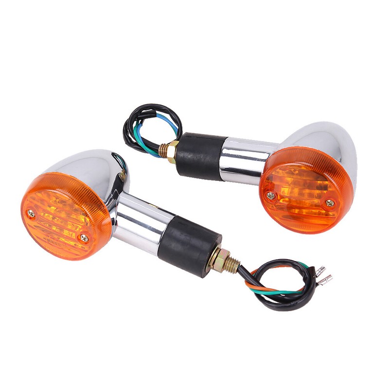 Pair Turn Signal Lights For Honda Shadow VT VT1100 VT750 VT600 VF750 Magna 750
