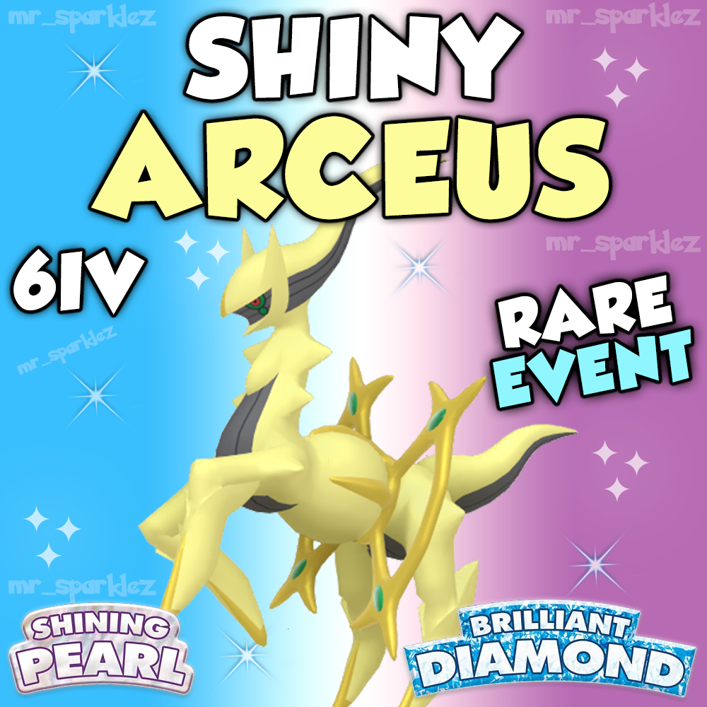 ✨ SHINY ARCEUS ✨ 6IV ✨ EVENT ✨ Pokemon Brilliant Diamond Shining Pearl BDSP
