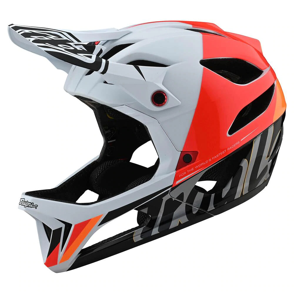 Troy Lee Designs Stage MIPS MTB Helmet Nova White/Orange M/L 115254003