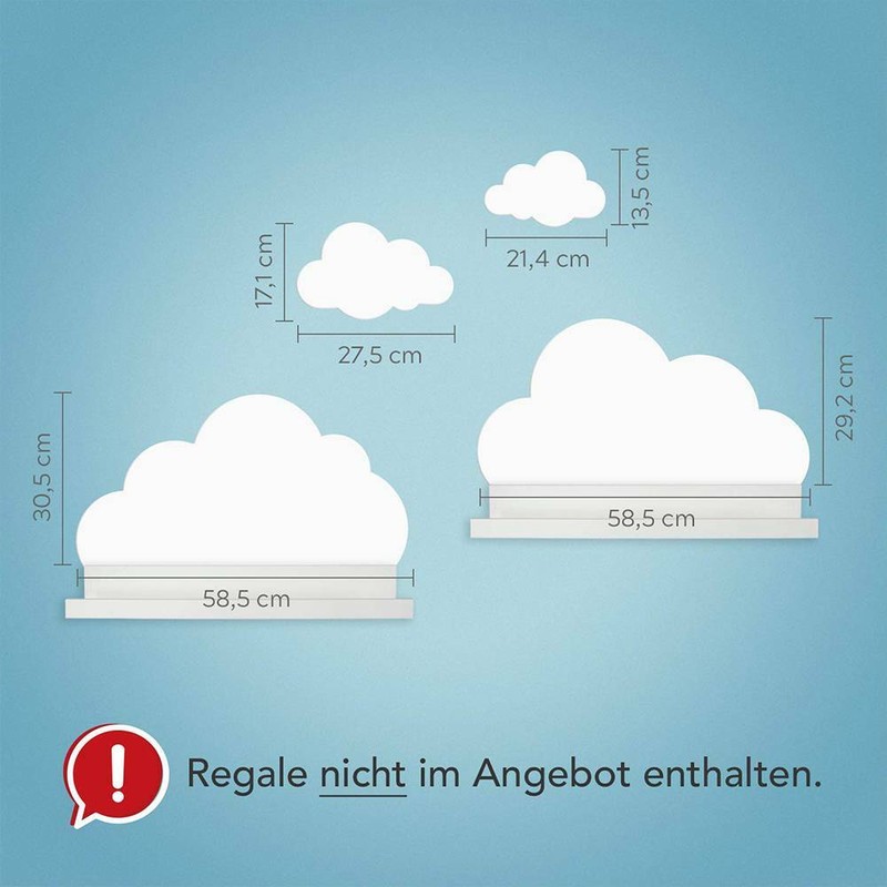 Wandregal Wolke Weiss Und Grau Songe Maisons Du Monde