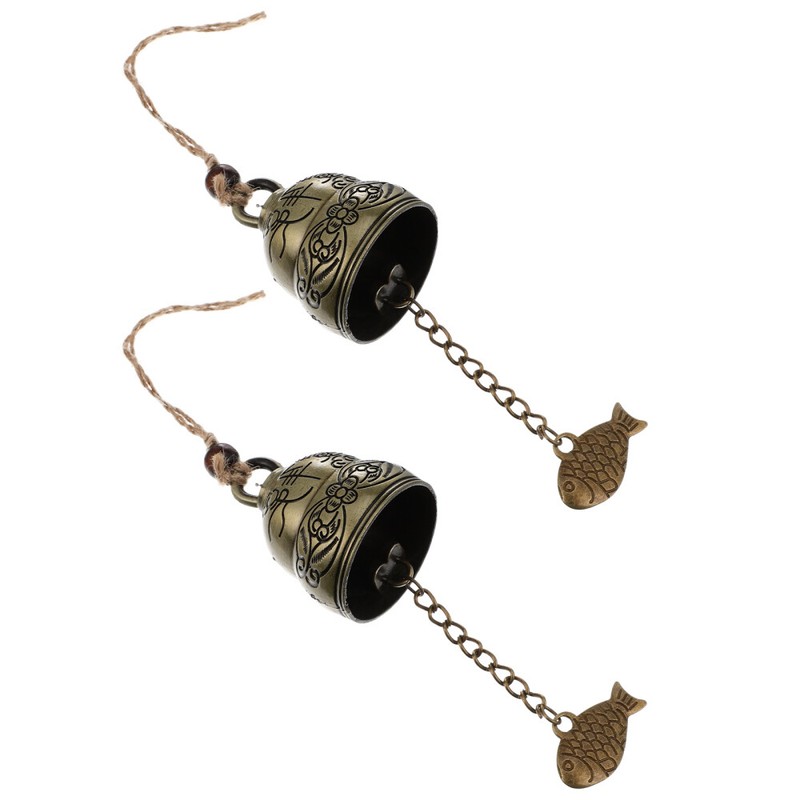  2 Pcs Pendentif Cloche Vent Relaxante DÃ©Coration ExtÃ©Rieure