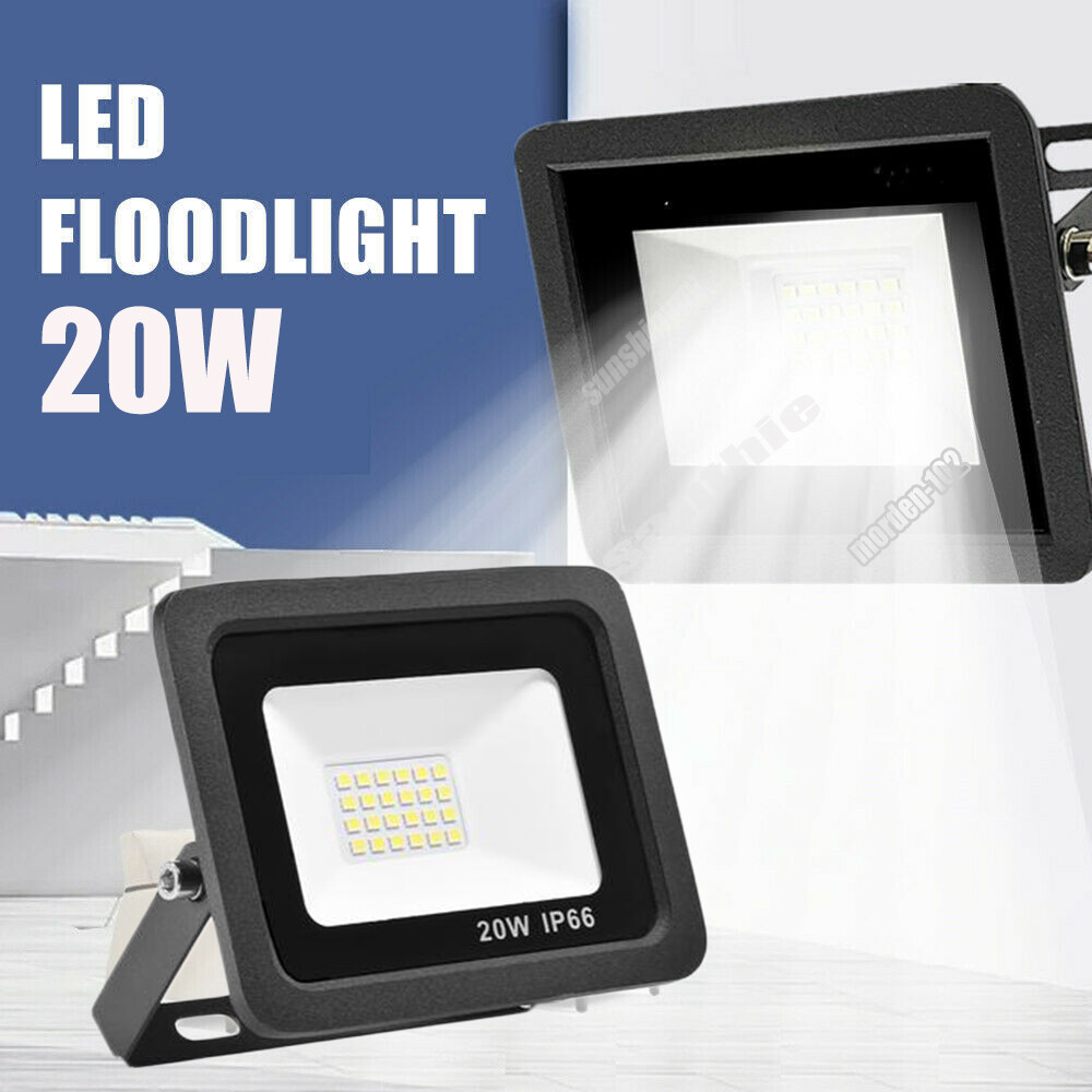 20W Watt Slim LED Flood Light Outdoor Lamp IP66 Spot Garden Yard Bulb Spotlight