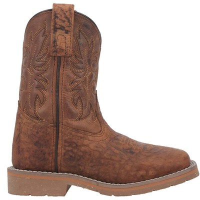 

Ботинки Dan Post Durant Square Toe Cowboy Youth Boys Brown Casual Boots DPC3926-2, Коричневый, Dan Post Boots Durant Square Toe Cowboy Youth
