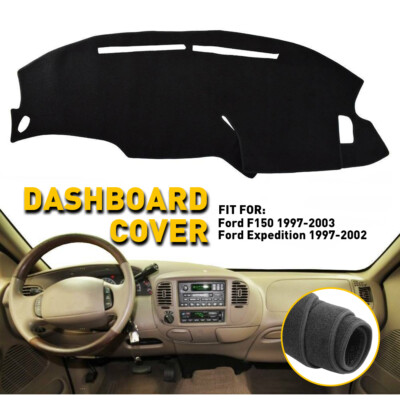 Dash Mat Dashmat Dashboard Cover For Ford F150 97-03 Expedition 1997-2002 BLACK