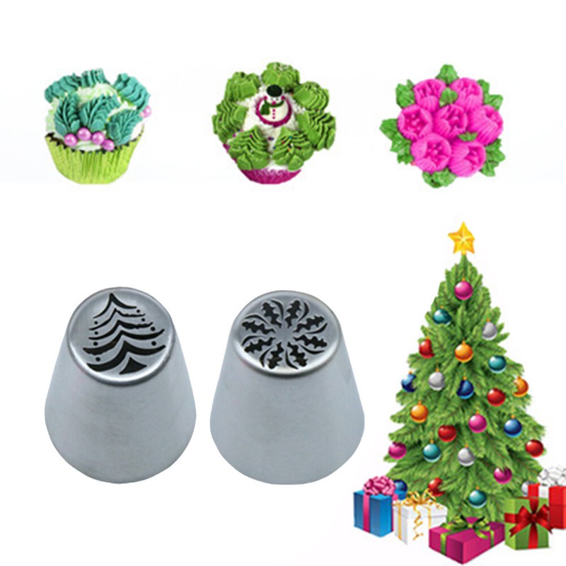 Christmas Cake Nozzles Christmas Tree Snow Mold Icing Nozzle Cake