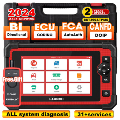 2024 LAUNCH X431 CRP919E OBD2 Bidirectional Scanner Diagnostic Tool ECU CODING