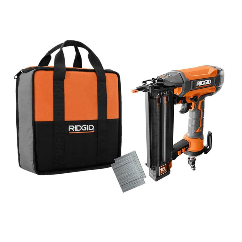 18 Gauge 2-1/8 In. Brad Nailer Clean Drive Technology Tool Bag And Sample Nails