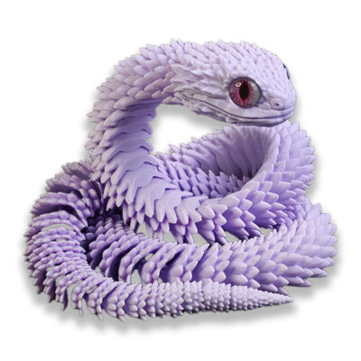 3D Printed Snake Toy 24in Cobra 3D Printed Animals Articulated Cobra Flexiable