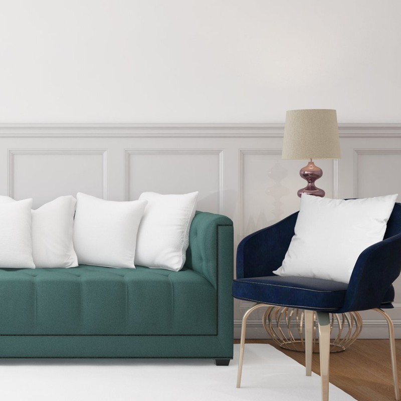 Lux Decor Collection White Throw Pillows 12" X 12" Pillow Insert Set of 4