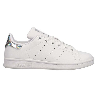 

Adidas Stan Smith на шнуровке молодежные кроссовки для мальчиков размер 6,5 м повседневная обувь EE8483, Белый, adidas Stan Smith Lace Up Youth