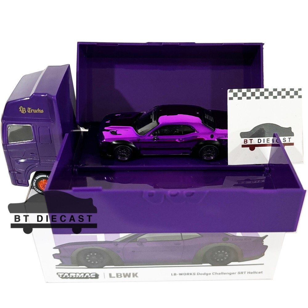 ターマックワークス 1/64 ダッジ LBWK チャレンジャー SRT パープル TARMAC WORKS LBWK LB WORKS DODGE CHALLENGER SRT HELLCAT 1/64
