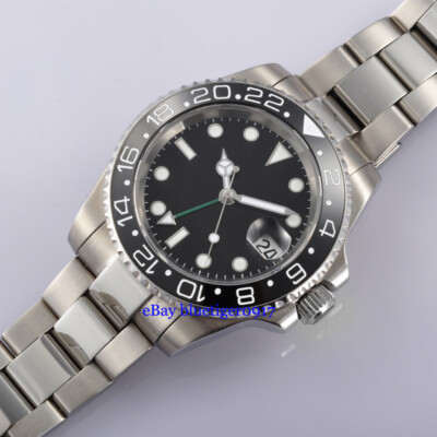 Uhrengehäuse 43mm Saphirglas 43mm Saphirglas Uhrgehäuse – Für ETA 2824/2836 & Miyota 8215 Werke, Silber Eta 2801