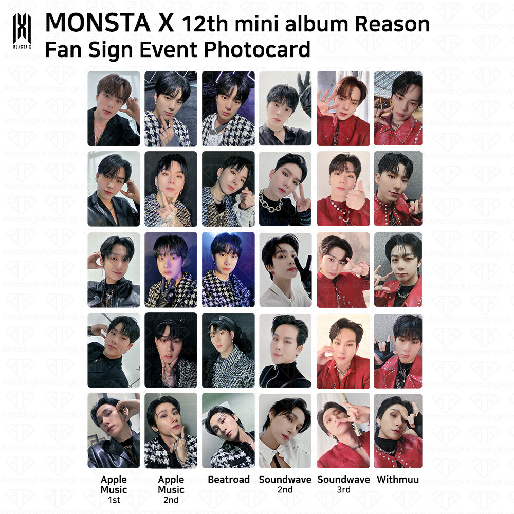 MONSTA X 12th Mini Album Reason ミニョクセット MONSTA X 12th Mini Album Reason ミニョクセット