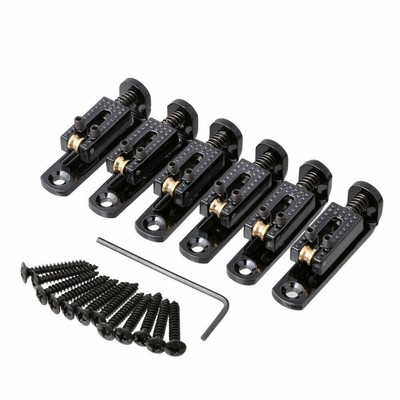 6Pcs 3-8 String Guitar Cigar Box Banjo Single Roller Guitar String Bridge Set