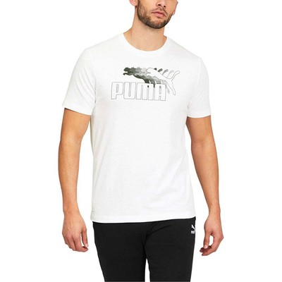 

Футболка мужская белая повседневная Puma No1 Logo Repeat Inf 671356-02, Белый, Puma No1 Logo Repeat Tee Inf