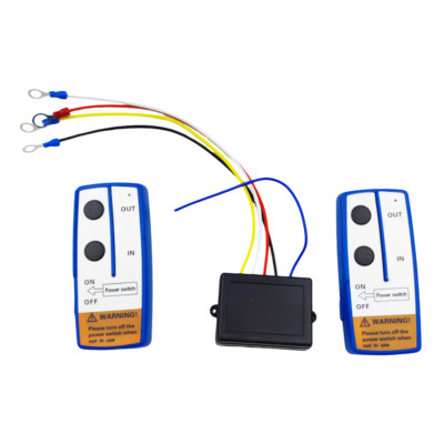 12V Wireless Winch Remote Control Kit Twin Switch Handset for Jeep ATV SUV 164ft