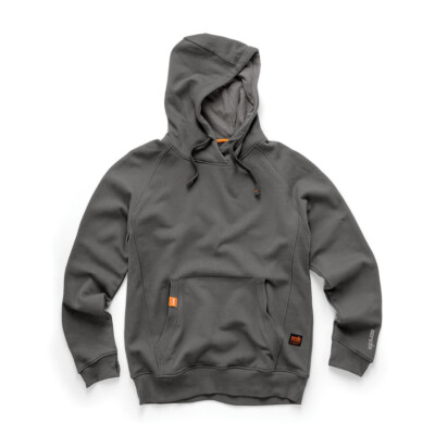 Scruffs Eco Worker Hoodie - Men Hooded Work Jumper - Graphite - 2023 NEW Verson