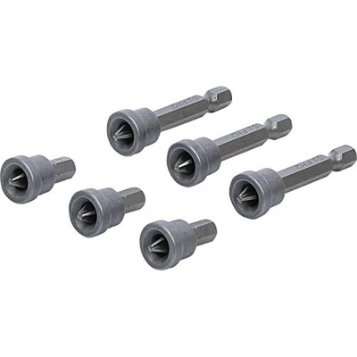 BGS Do it yourself Set di bit con arresto di profondità 6,3 mm (1/4") inca HnIE